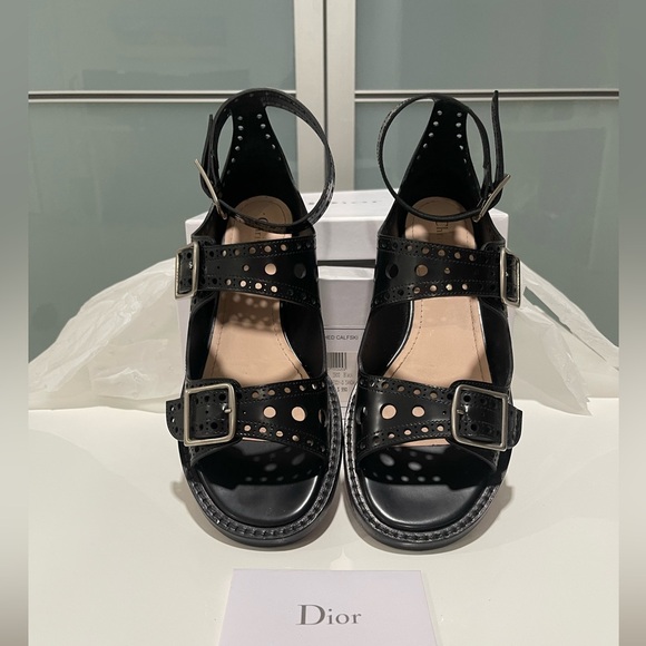 Dior Teddy D sandals size 38 worn 2 times - Picture 1 of 5